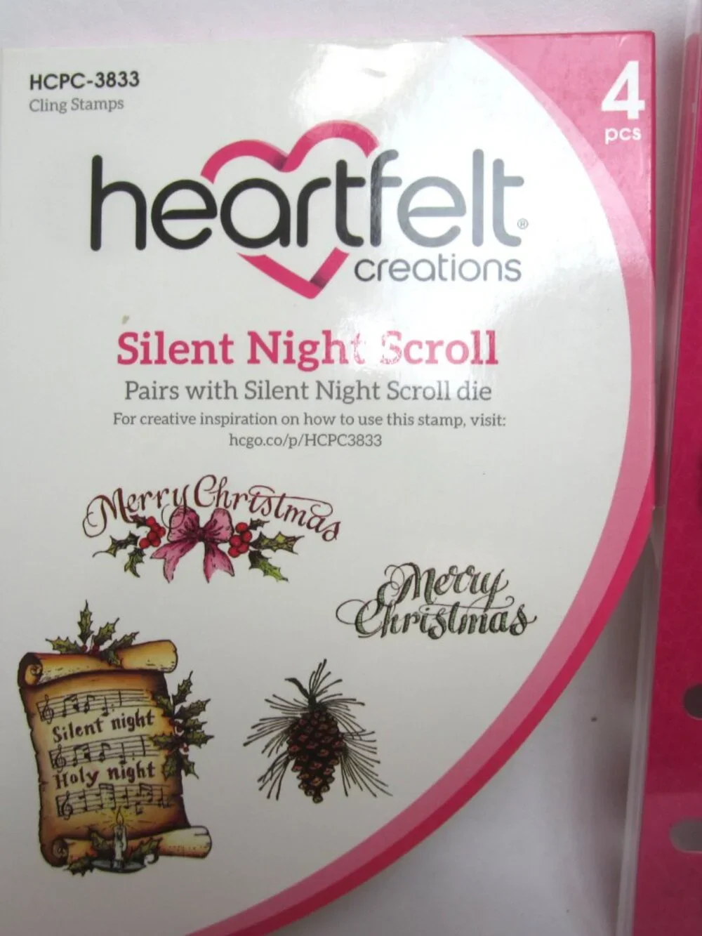 Heartfelt Creations Silent Night Scroll Craft Dies & Cling Stamps Christmas